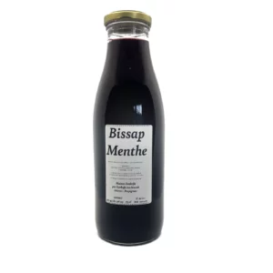 Boisson hibiscus menthe