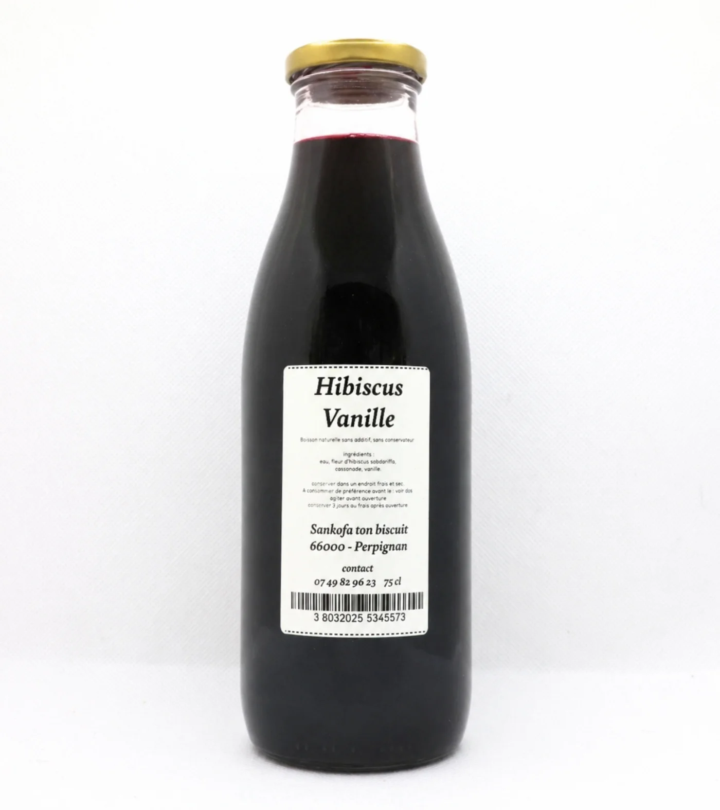 Boisson hibiscus vanille